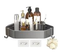 Étagère de douche murale pour salle de bain | Étagère d'angle triangulaire antidérapante pour camping-car, appartement, maison, dortoir, baignoire