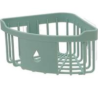 Etagère de douche Panier de douche Tablette Sans Percer Etagère de salle de bain Etagère de douche Etagère d'angle Organisateur, Couleur:Vert, Quantité:2 pièces