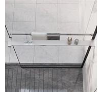vidaXL Étagère de douche paroi de douche à l'italienne Chromé 80 cm