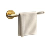 étagère de douche Porte-serviettes mural en acrylique, barre porte-serviettes de luxe moderne avec base ronde simple, barre porte-serviettes sans perçage for salle de bain, cuisine, balcon salle de ba