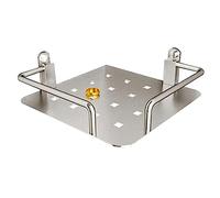 Étagère de douche pour salle de bain et cuisine, montage mural, sans perçage, étagère de douche d'angle, rangement en aluminium peu encombrant, nizer à 1 niveau pour un accès facile