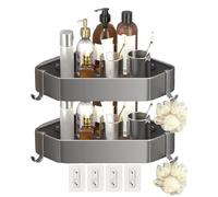 Étagère De Douche | Rack De Salle De Bain Mural - Étagère D'angle De Douche Triangulaire Antidérapante Pour RV, Appartement, Maison, Dortoir, Baignoire Conçue Pour La Catégorisation Des Articles De To