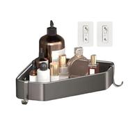 Étagère de douche - Rack triangulaire mural | Racks de salle de bain | Étagères pour salle de bain sans forage de trous | Triangle antidérapant coin de douche pour RV, appartement, maison, dortoir, ba