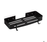 Étagère de douche rectangle stick adhésif noir ""Blackalu"" - 5 five simply smart