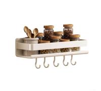 Étagère de douche sans perçage 2 niveaux Étagère de douche adhésive sans | Pas de perçage nécessaire, bandes adhésives puissantes, montage facile, amovible sans laisser de résidus