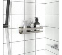 vidaXL Étagère de douche 23x6,5x6 cm acier inoxydable 304 brossé