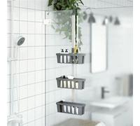 Étagère de douche suspendue 30x15x(67 105) cm aluminium Or G