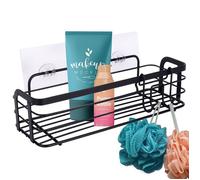 Étagère de douche - Vilde - Métal Noir Mat - Installation Adhésive - 29,5x10,5x8 cm - Pratique et Durable