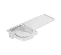 étagère de douche Wall Mounted Batahroom Rack, Modern Plastic Toilet Shelf with Stainless Steel Ashtray, No Drilling Toilet Storage Rack Space Saving Bathroom Storage salle de bain cuisine(Blanc)