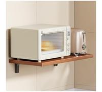 Étagère de four à micro-ondes commerciale avec support pour casseroles et épices Support de four électrique pour servir des aliments étagères flottantes en bois.