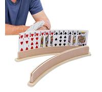 Étagère de jeu, planche en pin massif, lot de deux supports, équipement de table indispensable, parfait pour Rommé Euchre , outil de soutien léger, idéal pour les personnes handicapées