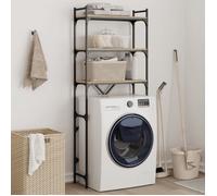 Étagère de lave linge chêne sonoma 67x25x163 cm bois ingénierie