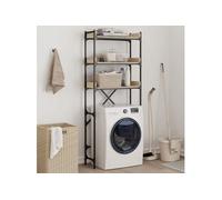 Etagère de lave linge chêne sonoma 67x25x163 cm bois ingénierie