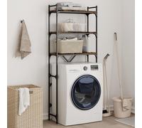Étagère de Lave-linge Rangement Salle de Bains Toilette Bois d'Ingénierie vidaXL