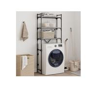 Etagère de lave linge sonoma gris 67x25x163 cm bois ingénierie