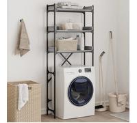Étagère de lave linge sonoma gris 67x25x163 cm bois ingénierie