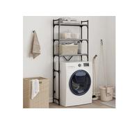Etagère de lave linge sonoma gris 67x25x163 cm bois ingénierie