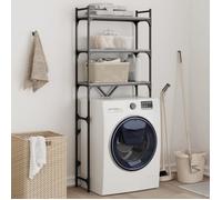 Étagère de lave linge sonoma gris 67x25x163 cm bois ingénierie