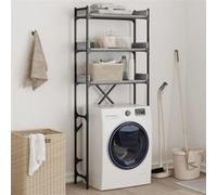 vidaXL Étagère de lave-linge Sonoma gris 67x25x163 cm bois ingénierie