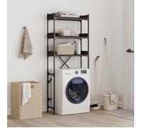Étagère de lave-linge - VIDAXL - 67x25x163 cm - Bois d'ingénierie - Métal - Marron