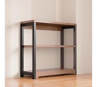 Étagère de Meuble Rangement Multicouche au Sol pour Petit Bureau, Rangement Express pour Balcon, Cuisine, étagère Divers Contre Le Mur Organisateur(Brown,49 * 30 * 60cm)