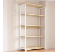 Étagère de Meuble Rangement Multicouche au Sol pour Petit Bureau, Rangement Express pour Balcon, Cuisine, étagère Divers Contre Le Mur Organisateur(Beige,49 * 30 * 127cm)