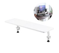 Étagère de moniteur à pince avec organiseur - Support robuste pour ordinateur portable et imprimante