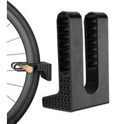 Étagère de montage mural de vélo - acier et bois de hêtre 16 x 12,5 x 7,5 cm Support vertical | Crochet de vélo de garage avec charge de 50 kg, vélo de route, rangement VTT | Home Appartement Parking