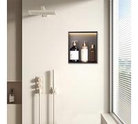 Étagère de niche de douche à LED étanche, solution de rangement pour salle de bain et rénovation de maison