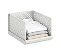 Étagère de placard empilable pour vêtements | Poubelle de rangement pour chambre à coucher, douche, maison, salon, appartement, dortoir, buanderie