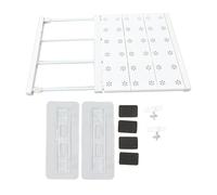Étagère de placard extensible, étagère de tension de placard, tige de tension, support de rangement réglable, étagère de bricolage, organisateur de garde-robe, séparateurs pour (Longueur 38 à 60