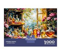 Étagère de Potions avec Fleurs 1000 Pièces Premium Vibe d'alchimie Magique Puzzle Classique Carton Haut De Gamme - Anti-Stress, Déco Murale, Bon Cadeau pour Femmes, Hommes & Seniors 38x26cm/1000pcs