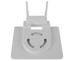 Étagère de Prise Électrique sans Perçage, Support Mural Blanc en Plastique | Rangement Au-dessus Prise, Installation Facile, Lignes Nettes, Salon et Entrée, pour CD et Hubs