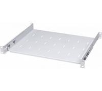 Étagère de rack régulée 19" 1U, 450mm, gris