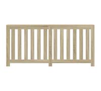 Étagère de Radiateur, Couvercle D'aération de Chaleur à Lattes Horizontales Décoratives, Bouclier de Radiateur en Bois D'ingénierie pour Salon et Chambre à (Chêne Sonoma)