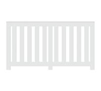 Étagère de Radiateur, Couvercle D'aération de Chaleur à Lattes Horizontales Décoratives, Bouclier de Radiateur en Bois D'ingénierie pour Salon et Chambre à (Blanche)