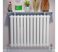 Étagère de radiateur en aluminium - Couvercle flottant, design anti-poussière et fumée, support facile à installer, peut supporter jusqu'à 40 kg, parfaite pour la décoration de la maison et du bureau