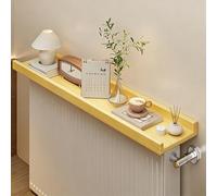 Étagère de radiateur en bois avec côtés surélevés pour le rangement et la décoration, supporte des charges lourdes, idéale pour le salon, la chambre à coucher, le bureau