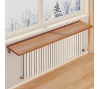 Étagère de Radiateur en Bois, Cache-radiateur, Étagères Flottantes, Couverture de Chauffage, Rangement et Décoration Modernes pour Salon, Chambre à Coucher, Couloir(130x20cm/51x8in)