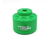 Étagère de rangement, 1 fente multi-trous, organisateur d'outils d'entretien avec base rotative à 360°, magnétisme puissant pour têtes de tournevis, antidérapant pour atelier (vert)