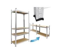 ECD Germany Étagère de Rangement - 160x80x40 cm - Charge jusqu'à 320 kg - en Métal