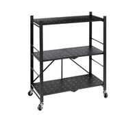 Étagère de rangement 3 niveaux en Métal Noir H 89 cm Ultra résistante - FIVE
