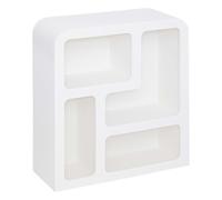 Etagère De Rangement 4 Niches Soleya - Blanc Blanc