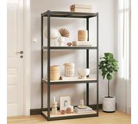 Étagère d'angle à 5 niveaux Argenté Acier et bois d'ingénierie