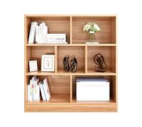 Étagère de rangement 8 à 11 cubes, bibliothèque ouverte, bibliothèque réversible avec panneaux arrière, pour salon, chambre à coucher, hall d'entrée, bureau à domicile Light walnut 39.37IN*100CM
