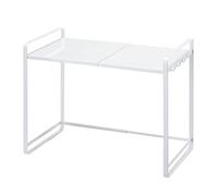 Étagère de rangement à 2 niveaux pour micro-ondes - Support de comptoir de cuisine pour four et grille-pain - Capacité de charge de 40 kg - Étagère peu encombrante pour les essentiels de cuisine