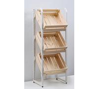 Étagère de Rangement à 4 Niveaux en Bois pour ustensiles Cuisine - Organisateur sur Pied légumes, Fruits et Autres Produits Frais dans Les Cuisines supermarchés