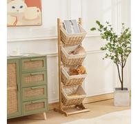 Étagère de rangement à plusieurs niveaux avec insert amovible pour le salon, la salle de bain ou la cuisine, étagère de cuisine pour collations, fruits (grand)