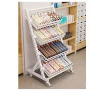 Étagère de rangement à roulettes en métal avec paniers amovibles pour organiser les boissons, les bonbons et les collations