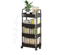 Étagère de rangement à roulettes pour chambre à coucher, salle de bain et bureau, chariot portable avec paniers Nizer